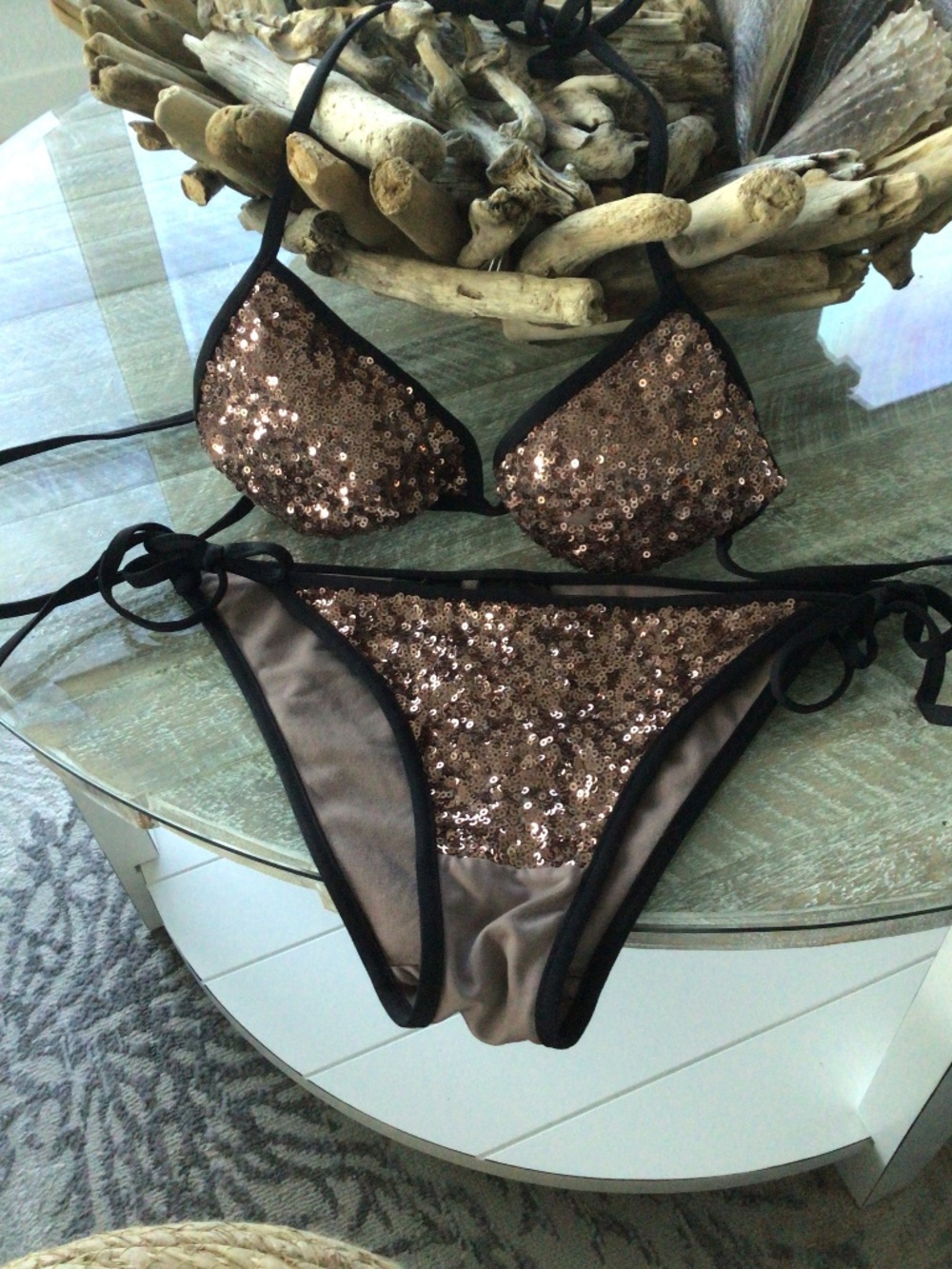 Bikini sequins cooper colors